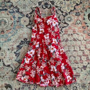 Vintage Hawaiian Print Dress